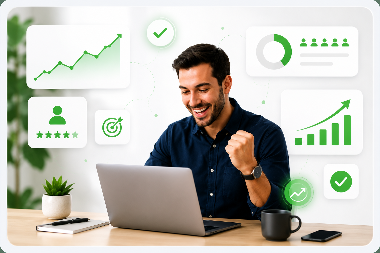 Après, client satisfait avec leads qualifiés